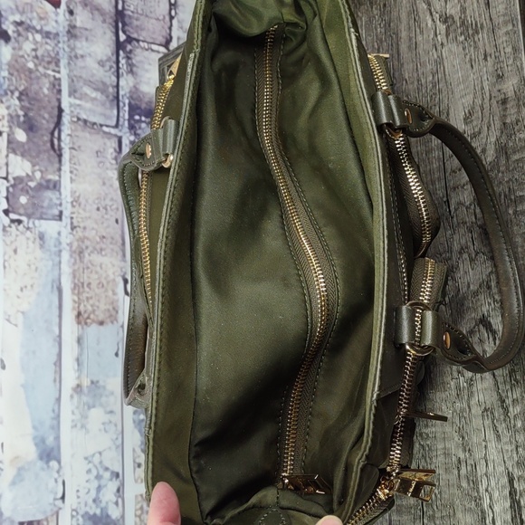 M Z Wallace Nylon/Leather "Zip" Satchel Bag - Picture 11 of 14